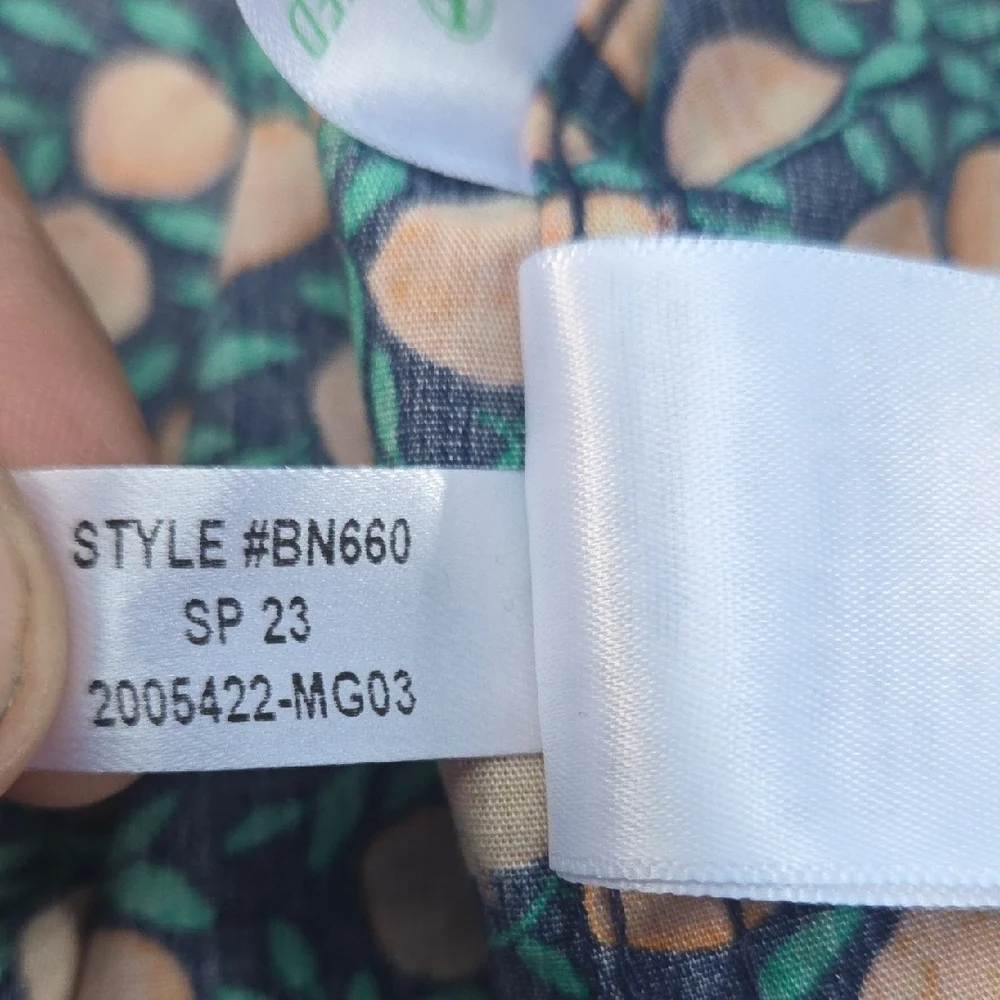 J. Crew Orange and Green Patterned Men's Shirt